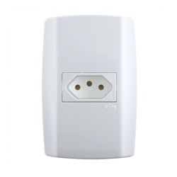 ILUMI SLIM C/P 1 TOMADA 2P+T 10A HORIZONTAL - 09644 - ATACADO ZR