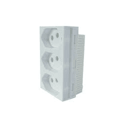 ILUMI SLIM S/P 2 TOMADAS SEPARADO 10A MONOBLOCO - 08543 - ATACADO ZR