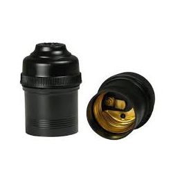 ILUMI SOQUETE S/CHAVE PRETO NYLON - 08046 - ATACADO ZR