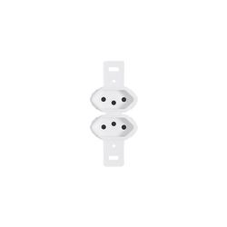ILUMI STYLUS S/P 2 TOMADAS 2P+T 10A - 08155 - ATACADO ZR