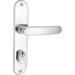 ALIANÇA FECHADURA EXT INOX PREMIUM (2600/71)ESPELHO - 07303 - ATACADO ZR