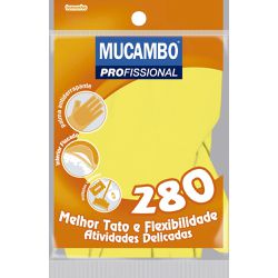 MUCAMBO LUVA AMARELA FLOCADA PRO280 XG - 06034 - ATACADO ZR