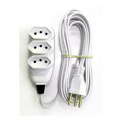 ILUMI EXTENSÃO COMPACTA BR CABO PP 2P+T 05M - 10825 - ATACADO ZR