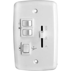 TRIO CONTROLE CHAVE DESLIZANTE BR BIV. C/ 2 TECLAS DE LUZ - ... - ATACADO ZR