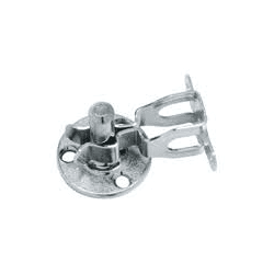 SOPRANO FIXADOR TRAVA PORTA PISO CROMADO - 07574 - ATACADO ZR