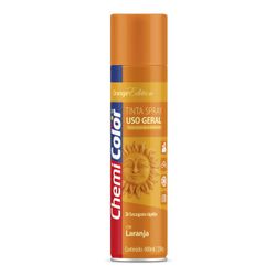 BASTON SPRAY CHEMICOLOR USO GERAL LARANJA 400ML - 04129 - ATACADO ZR