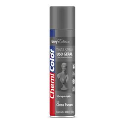 BASTON SPRAY CHEMICOLOR USO GERAL CINZA ESCURO 400ML - 06441 - ATACADO ZR