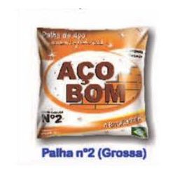 AÇOBOM PALHA DE AÇO 2 GROSSA C/ 20 - 10764 - ATACADO ZR