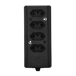 KAHEL TOMADA BARRA QUADRUPLA 10A/20A 2P+T PT BIAMPER - 12376 - ATACADO ZR