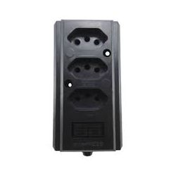 KAHEL TOMADA BARRA TRIPLA 20A 2P+T PT BIAMPER - 12377 - ATACADO ZR