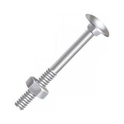 JOMARCA PF FRANCÊS ZINCADO C/ PORCA 5/16 X 6 C/100 - 12462 - ATACADO ZR