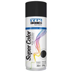 TEK BOND SPRAY PRETO FOSCO USO GERAL 350ML / 250G - 10889 - ATACADO ZR
