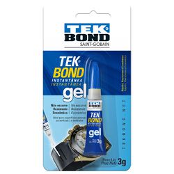 TEK BOND ADESIVO INSTANTANEO GEL BLISTER 3G - 10930 - ATACADO ZR