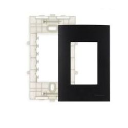 MARGIRIUS EBONY CLEAN PLACA + SUPORTE 4x2 3 POSTOS HORIZONTA... - ATACADO ZR