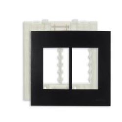 MARGIRIUS EBONY CLEAN PLACA + SUPORTE 4X4 6 POSTOS HORIZONTA... - ATACADO ZR