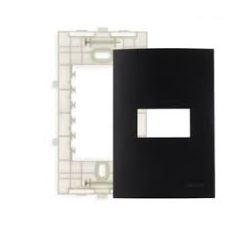 MARGIRIUS EBONY CLEAN SLEEK PLACA + SUPORTE 4X2 1 POSTO - 13... - ATACADO ZR