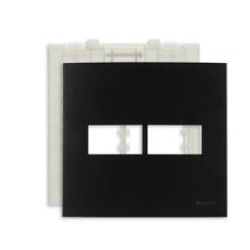 MARGIRIUS EBONY CLEAN SLEEK PLACA+SUPORTE 4X4 2 POSTOS - 135... - ATACADO ZR