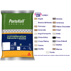 PORTOKOLL REJUNTE EXTRA FINO AREIA 1KG - 12721 - ATACADO ZR