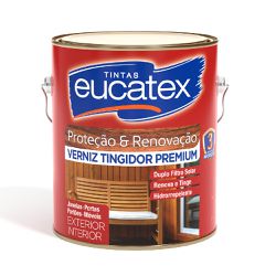 EUCATEX VERNIZ EUCALAR TINGIDOR MOGNO 3,6LT - 09059 - ATACADO ZR