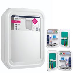 ATLAS ARMARIO BANHEIRO PLASTICO BRANCO (30X37X9CM) - 11914 - ATACADO ZR