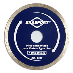 BRASFORT DISCO DIAMANTADO CONTINUO 110X20MM - 08287 - ATACADO ZR