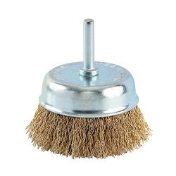 BRASFORT ESCOVA DE AÇO COPO D50 C/HASTE - 08294 - ATACADO ZR