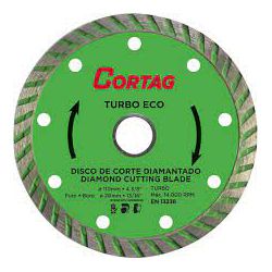 CORTAG DISCO CORTE DIAMANTADO TURBO ECO 110 (FURO 20) - 1347 - ATACADO ZR