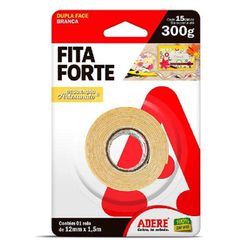 ADERE FITA DUPLA FACE ESPUMA 12MM X 1,50M - 09152 - ATACADO ZR