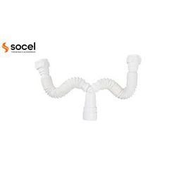 SOCELPLAST SIFÃO EXT. DUPLO BRANCO (720MMM) - 13592 - ATACADO ZR