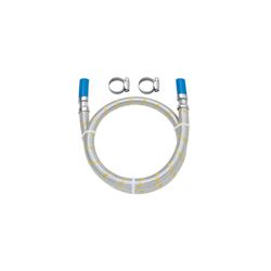 BLUKIT GAS LIGAÇÃO FLEX INOX P/ ESP. C/ ABRAÇADEIRA - 1,25M ... - ATACADO ZR