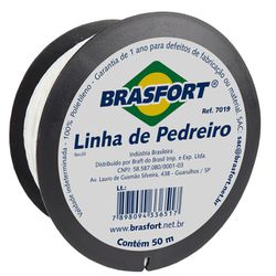 BRASFORT LINHA PARA PEDREIRO TRANÇADA C/ 50M - 10515 - ATACADO ZR
