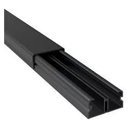 ILUMI CANALETA 20X10 PRETA COM DIVISÓRIA C/ FITA (2MTS) - 13... - ATACADO ZR