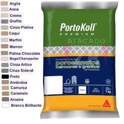 PORTOKOLL REJUNTE EXTRA FINO AROEIRA 1KG - 13238 - ATACADO ZR
