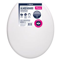 ATLAS ASSENTO ALMOFADADO BÁSICO PLÁSTICO BRANCO - 13851 - ATACADO ZR