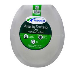 AMANCO ASSENTO SANITÁRIO ALMOFADADO CONFORT PLUS CINZA PRATA... - ATACADO ZR