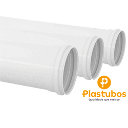 PLASTUBOS TUBO ESGOTO 100MMX6MT - 03357 - ATACADO ZR
