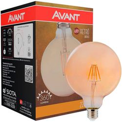 AVANT LAMPADA RETRO GLO E-27 AMBAR 4W BIVOLT - 12808 - ATACADO ZR