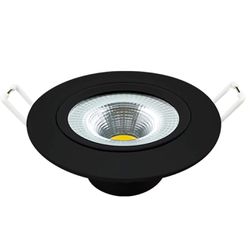 AVANT SPOT SUPIMPA REDONDO PRETO 5W X 6500K BIV. - 12820 - ATACADO ZR