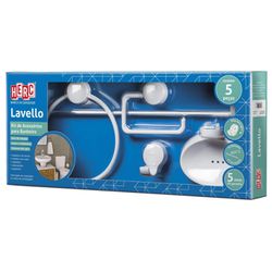 HERC KIT BANHEIRO LAVELLO BRANCO 5 PÇS - 11935 - ATACADO ZR