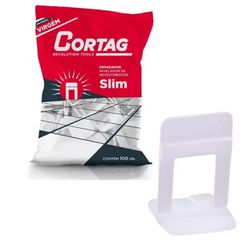 CORTAG ESPAÇADOR NIVELADOR SLIM 1,5MM VERMELHO C/100 - 12752 - ATACADO ZR