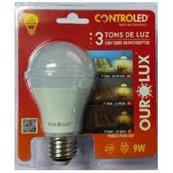 OUROLUX LAMP BULBO CONTROLED 3 TONS 09W 6500K - 10788 - ATACADO ZR