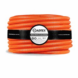 ADTEX CONDUÍTE CORRUGADO LARANJA REFORÇADO 20MM C/ 50MT - 13... - ATACADO ZR