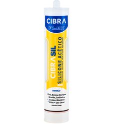 CIBRAFLEX SILICONE ACETICO BRANCO 240G - 13884 - ATACADO ZR
