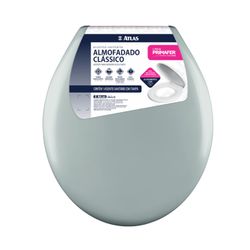 ATLAS ASSENTO ALMOFADADO CLASSIC PLASTICO CINZA - 12052 - ATACADO ZR