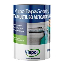 VIAPOL FITA TAPA GOTEIRA 20CMX10M - 12606 - ATACADO ZR