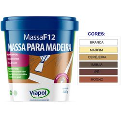 VIAPOL MASSA F12 CEREJEIRA 400GR - 04840 - ATACADO ZR