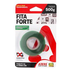 ADERE FITA DUPLA FACE TRANSPARENTE ADERMAX 12MM X 2M (500GR)... - ATACADO ZR