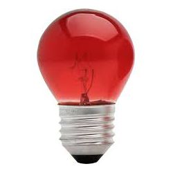 BRASFORT LÂMPADA BOLINHA 15W X 127V VERMELHA - 08224 - ATACADO ZR