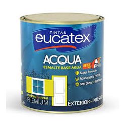 EUCATEX EUCALAR ACQUA ESMALTE BRILHANTE BRANCO 3,6LT - 14106 - ATACADO ZR