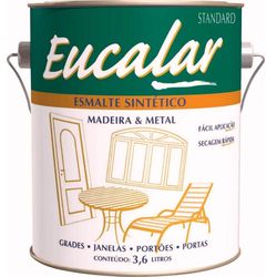 EUCATEX EUCALAR ESMALTE CINZA MÉDIO 3,6LT - 08991 - ATACADO ZR